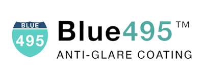 Blue495™ logo for UltimateView™ with Blue495