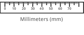 Ruler to measure Pupillary Distance