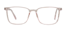 Fashionable glasses with blue light filter lens and pink frame