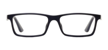 A pair of black-framed glasses, perfect for adding a touch of sophistication to any outfit