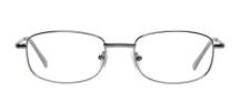 Metal frame eyeglasses with clear lens and progressives lens
