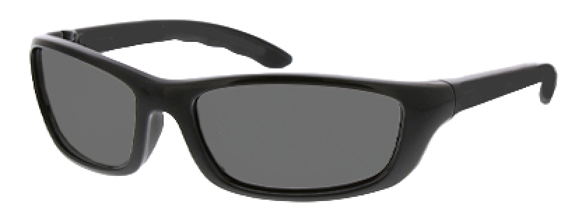 Wrap style sunglasses logo
