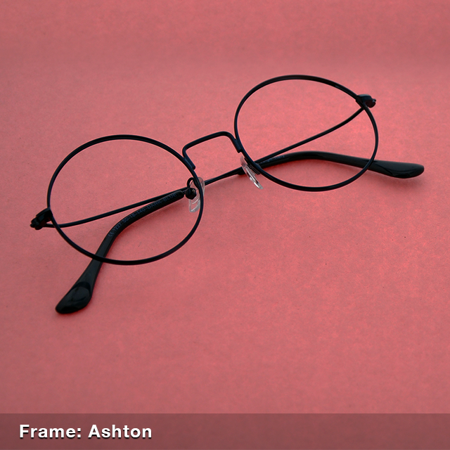thin circle frame glasses